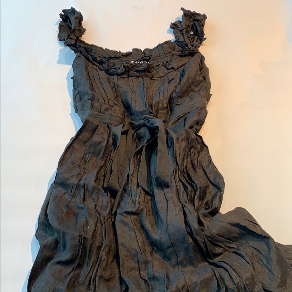 DIMRI black midi dress